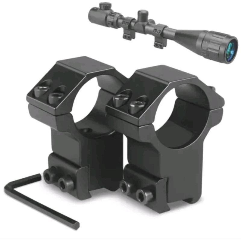 Mounting Teleskop Tinggi/Panjang Dobel Baut