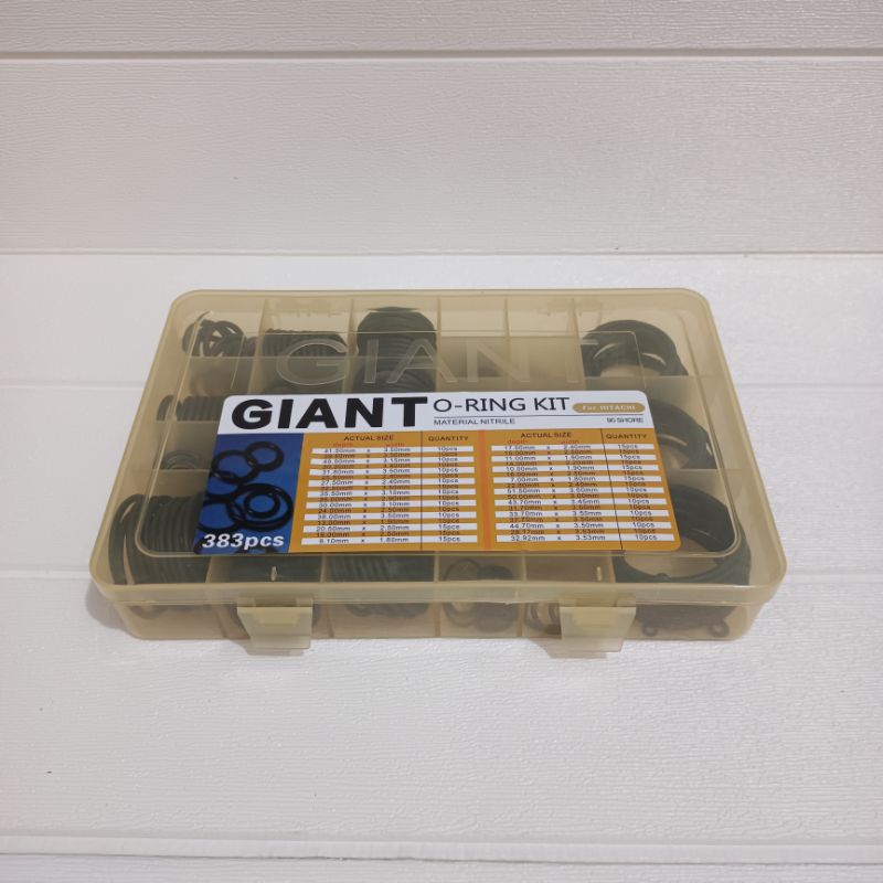 Oring Box Seal Oring Kit Karet Ring Hitachi NBR 90 1Set (383pcs)