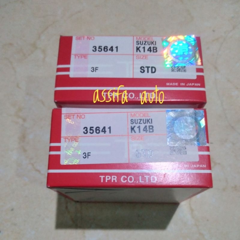 ring piston ring seher set suzuki ertiga K14B STD (35641) TP japan