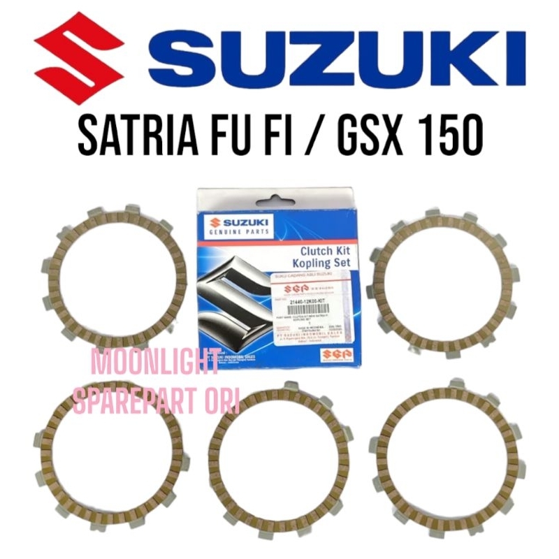 PLAT KAMPAS KOPLING SATRIA FU FI INJEK PLAT GESEK FU 150 INJEKSI ORI ORIGINAL ASLI SUZUKI SGP 21440-