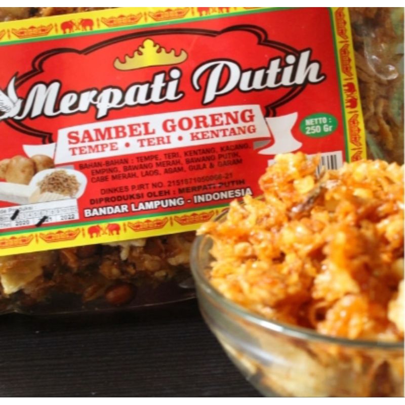 

Sambal Goreng Tempe Teri Kentang Merpati Putih