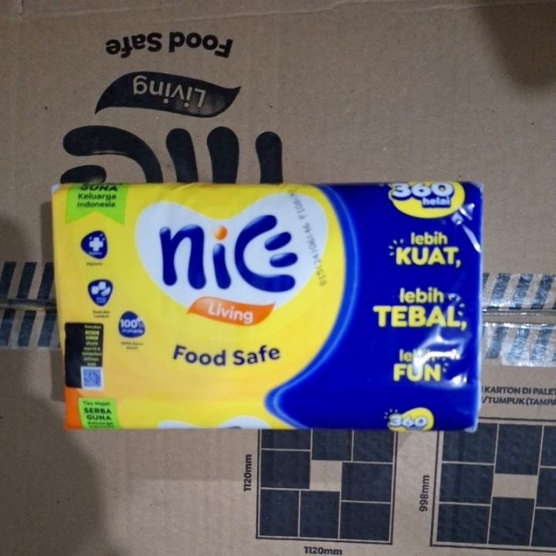 NICE FACIAL TISSUE 360 S 1 BKS / TISSUE NICE 180 S /TISU NICE 360 SHEET GROSIR TISU