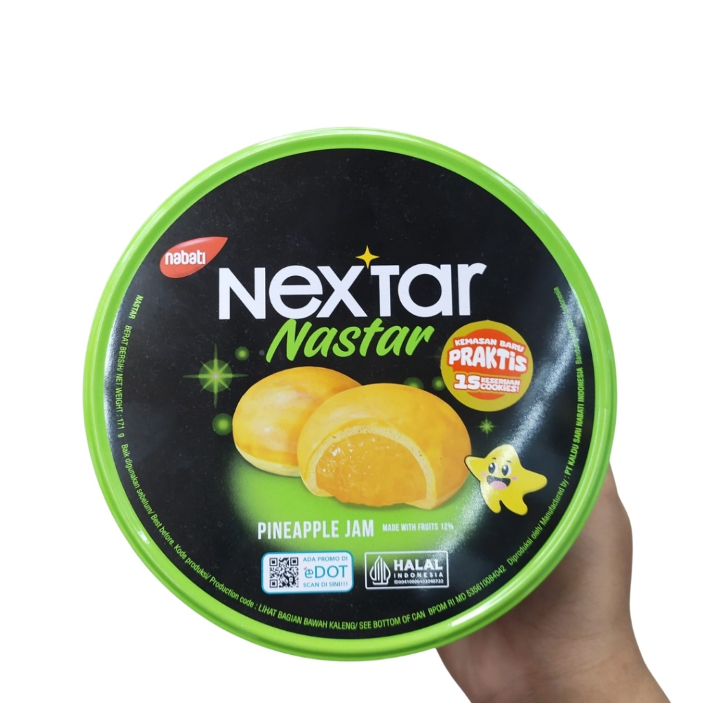 

Nextar Nastar Selai Nanas Nabati 160gr Kaleng Roti Kue Kering Makanan Ringan