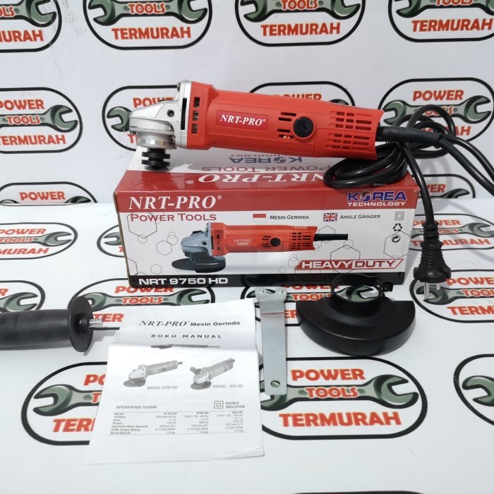 

Gerinda 4" NRT PRO 9750 HD Listrik Besar 720 Watt Gurinda Grinda