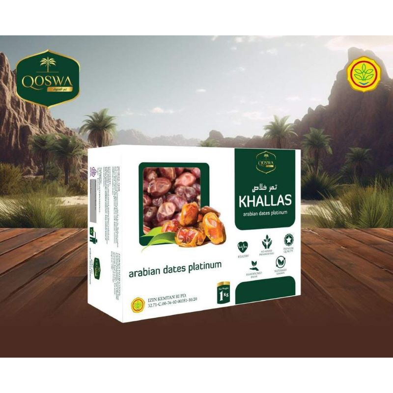 Kurma Qoswa Khalas Humaira|Qoswa Khalas Humaira 1 kg