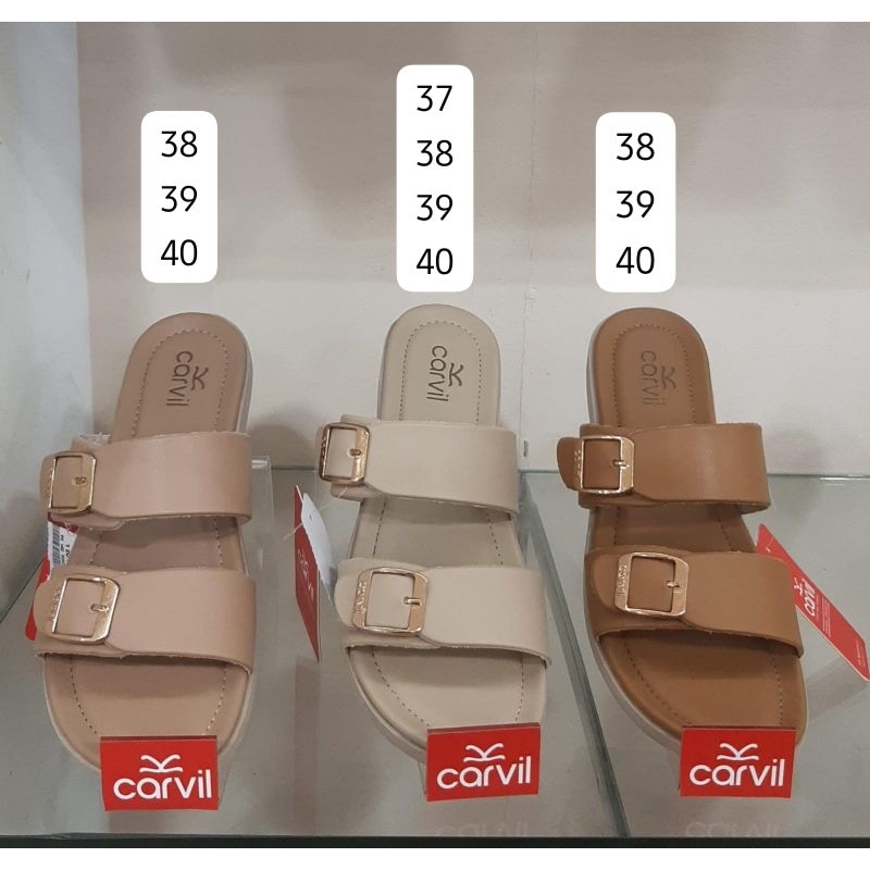 CARVIL - Sandal Wedges Wanita Hak Rendah Size 36-40