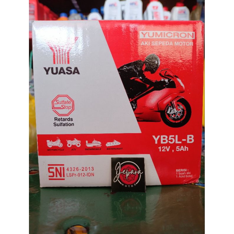 "AKI YUASA YB5LB 12V 5AH ORIGINAL GRAND SUPRA n