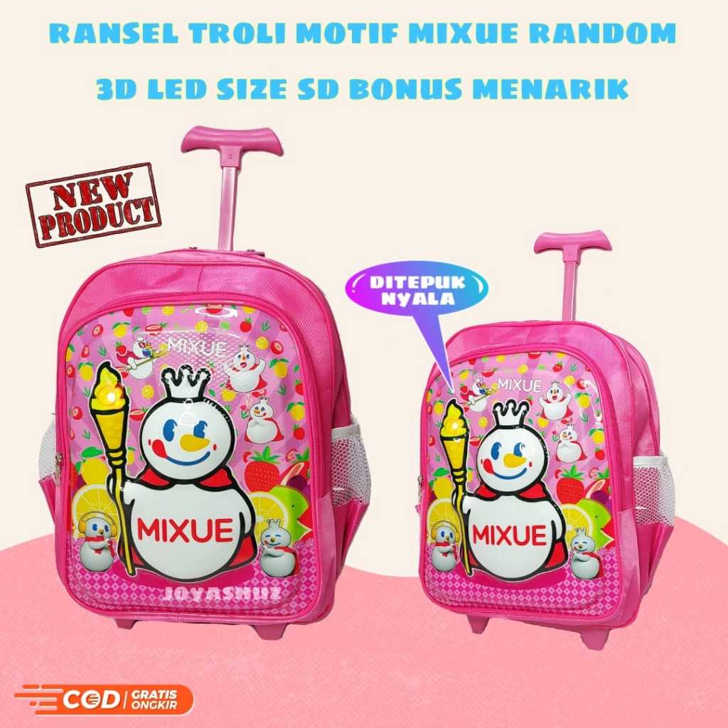 HOT Tas Sekolah Anak Perempuan TK Koper - Tas Sekolah Anak TK - Tas Dorong Anak Perempuan - Joyahuz