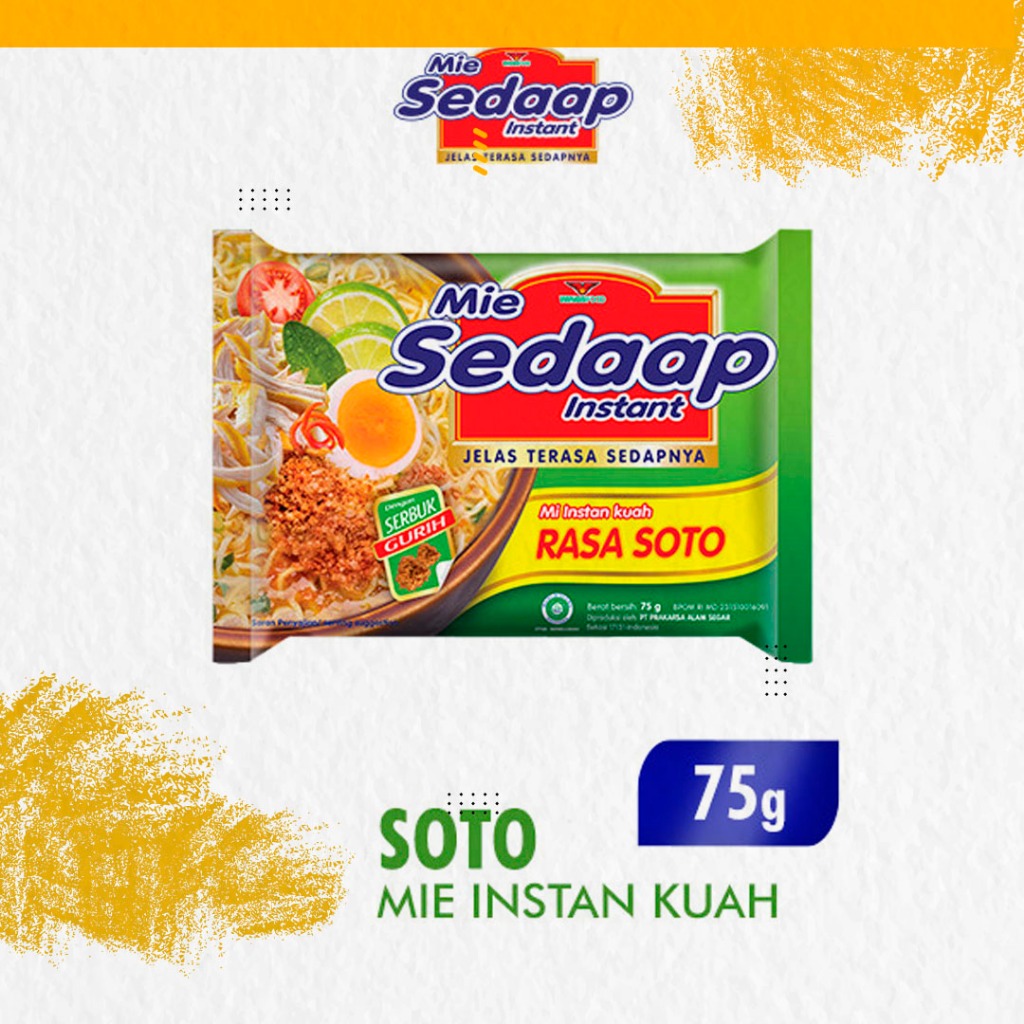 

Sedaap Mie Instan Soto Bag 75 gr