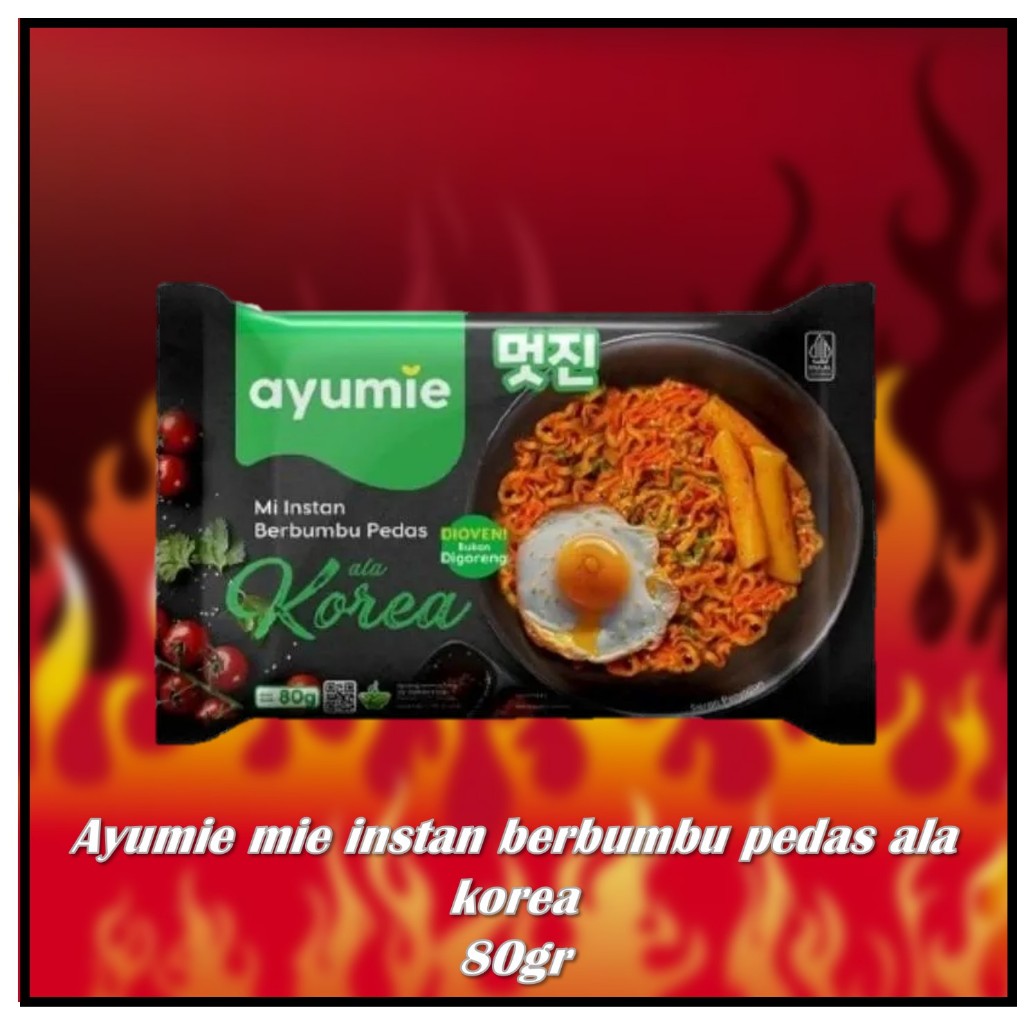 

Ayumie mie instan berbumbu pedas ala korea 80gr