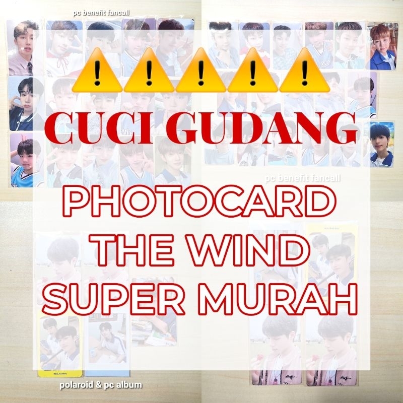 [CUCI GUDANG] Photocard OFFICIAL PC Poca The Wind Album dan fansign Jaewon Heesoo Thanatorn Hanbin H
