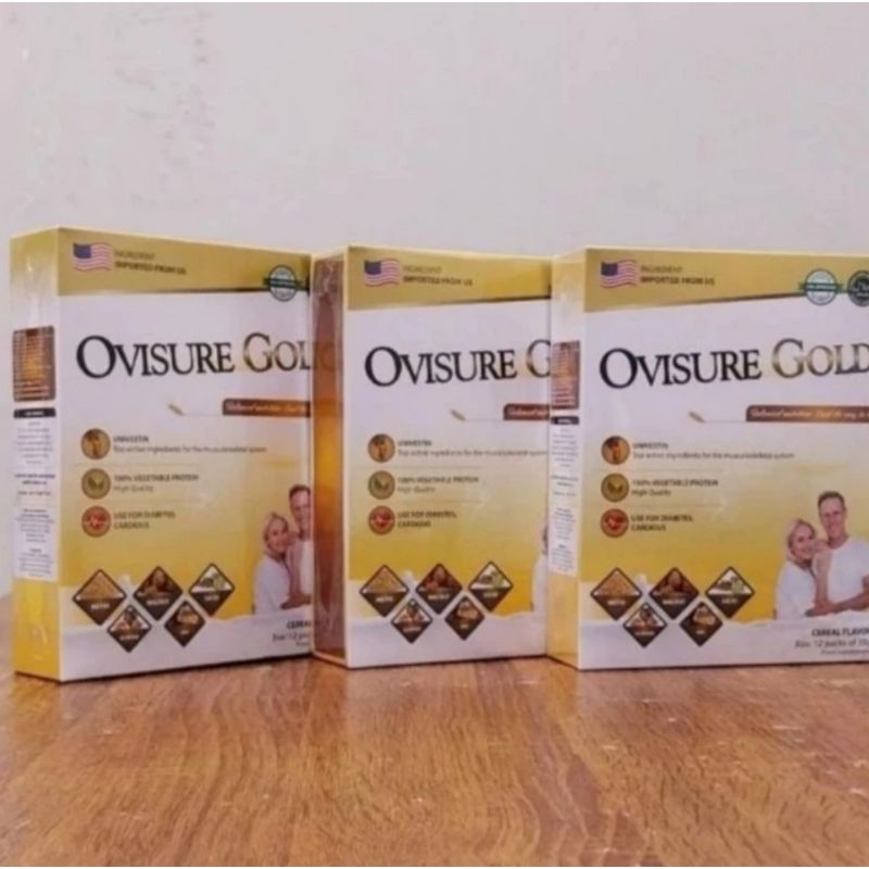 

3 BOX OVISURE GOLD MILK SUSU VITAMIN TULANG DAN SENDI NYERI OTOT KERAM KEBAS