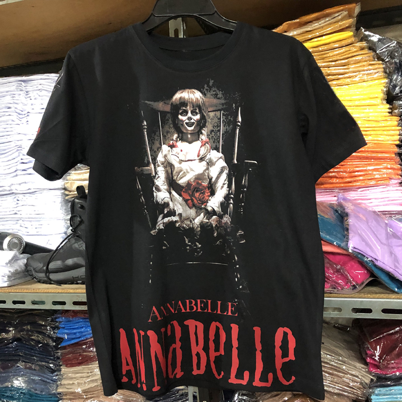 Kaos Annabelle Tshirt Bahan 100% Cotton Casual T-SHIRT BLACK