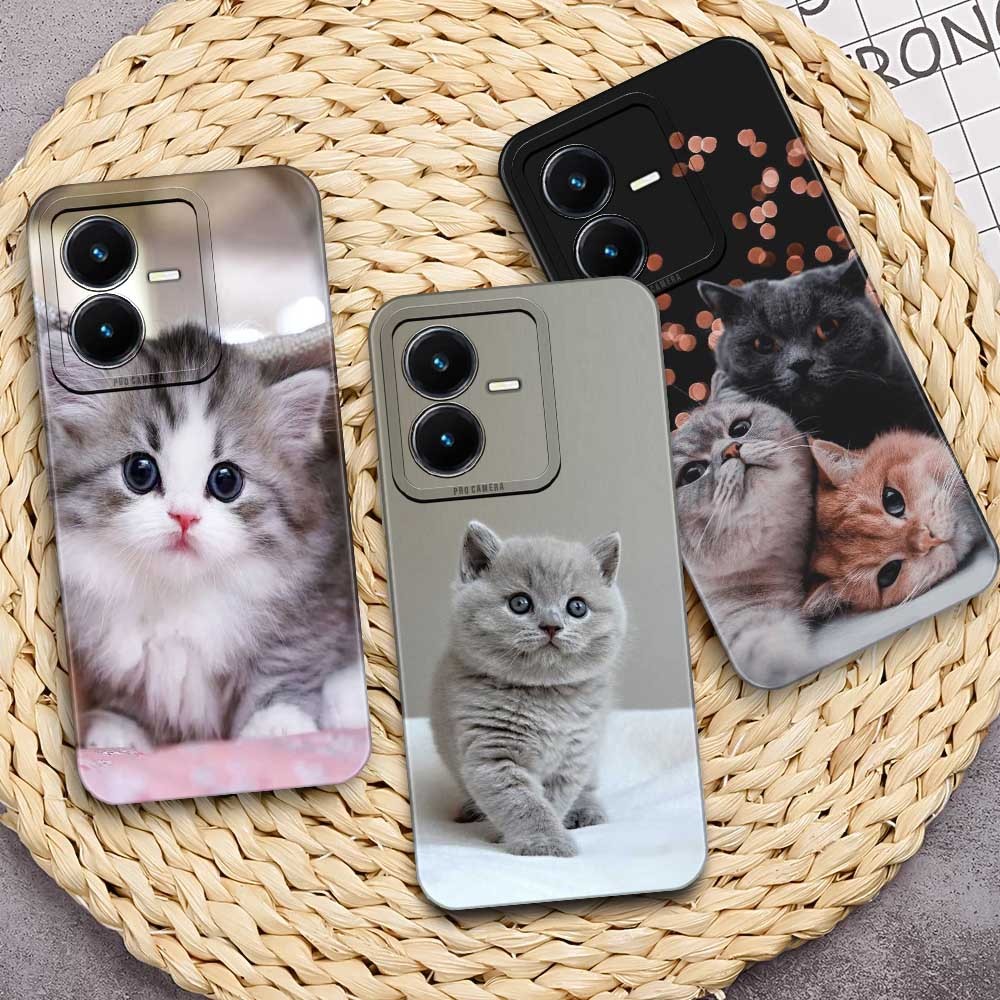 Softcase Pro Camera Infinix 8 Smart 8 Pro Smart 7 Smart 6  - Motif Cat Kucing Lucu - Case Terbaru - 