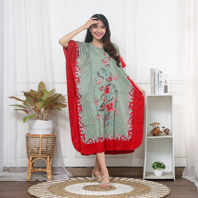 Daster Lowo Jumbo Motif Encim - Busui Friendly - Daster Lowo LD 140