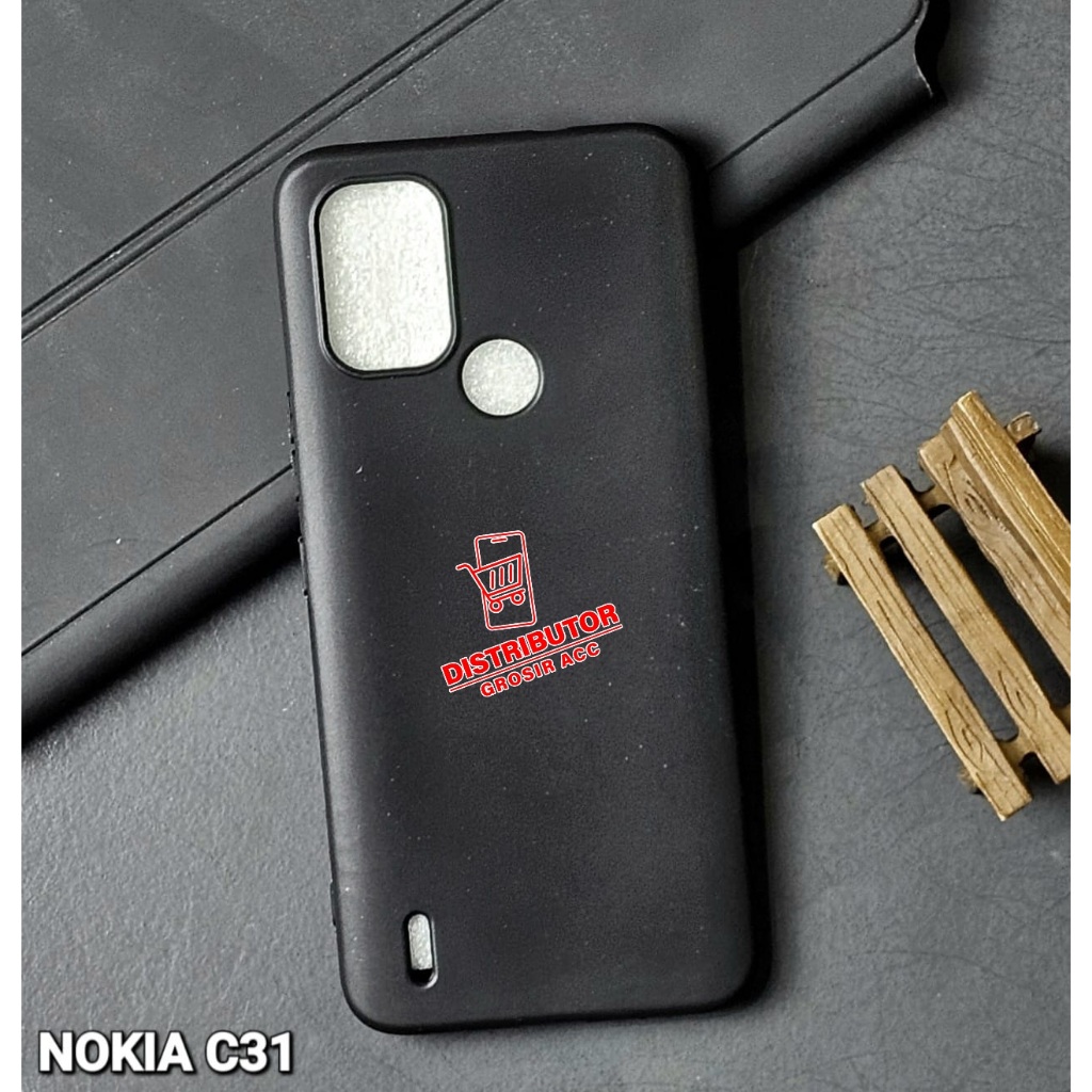 NOKIA C31 CASE MACARON BLACK PREMIUM CASE NOKIA C31