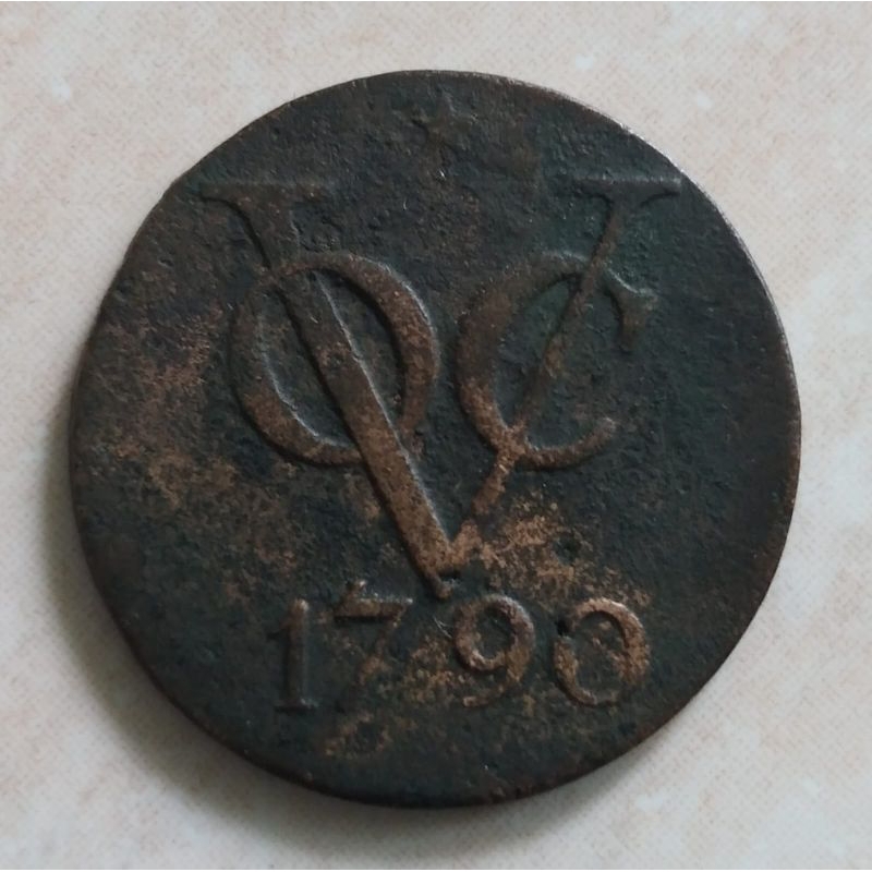 Koin Kuno VOC 1790 Utrecht 2 Doit - KS9