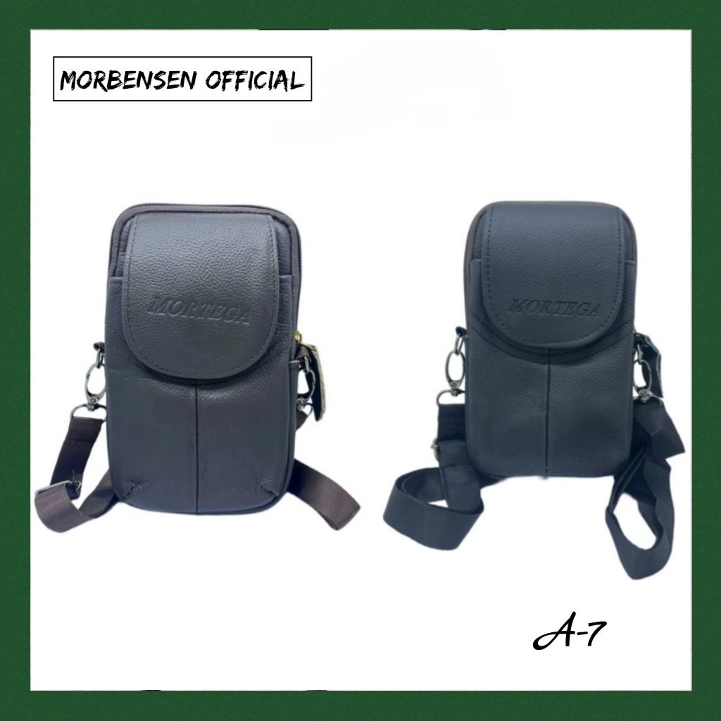 TAS HP PRIA KULIT ASLI PREMIUM / TAS PINGGANG PRIA BAHAN KULIT ASLI UNTUK HP DAN IKAT PINGGANG / DOM