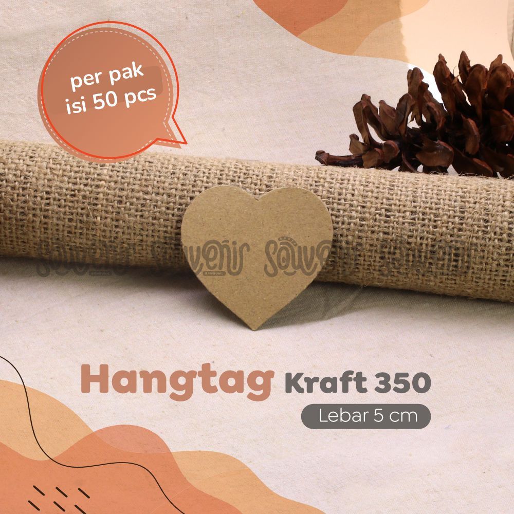 

[PER PAK ISI 50] Hangtag LOVE Pricetag | Label Harga | Label Hijab | Label Baju | Tag Kraft Murah