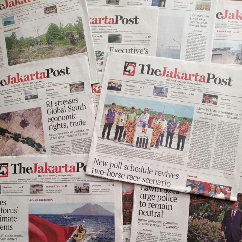 Koran the jakarta Post 2025 / koran berbahasa inggris