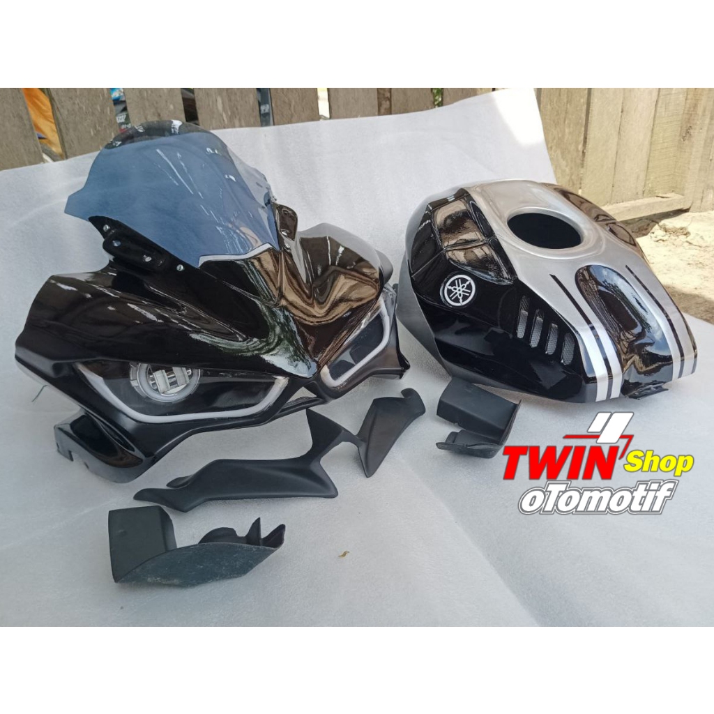 HEADLAMP R15V2 MODEL HEADLAMP R25 DAN COVER TANGKI, TOPENG R25 TOPENG R15 V2, TERMASUK LAMPU PROJIE,