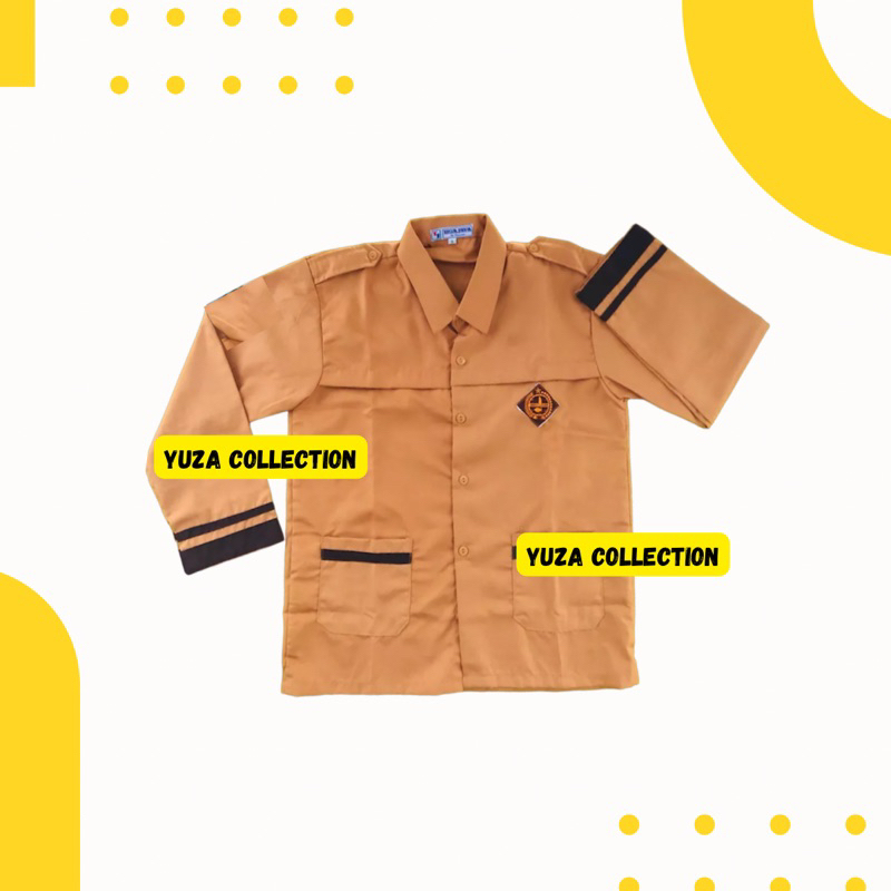 SERAGAM SEKOLAH PRAMUKA SIAGA PANJANG , SERAGAM SEKOLAH PRAMUKA SIAGA LENGAN PANJANG BAJU SEKOLAH  P