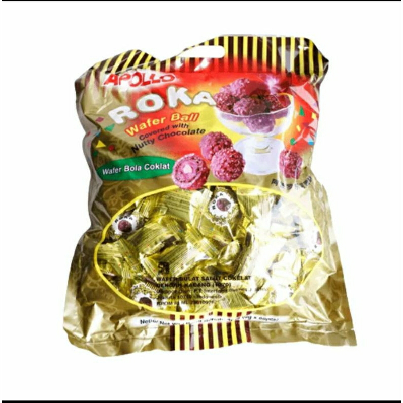 

Apollo Roka Wafer Ball Coklat isi 70 pcs