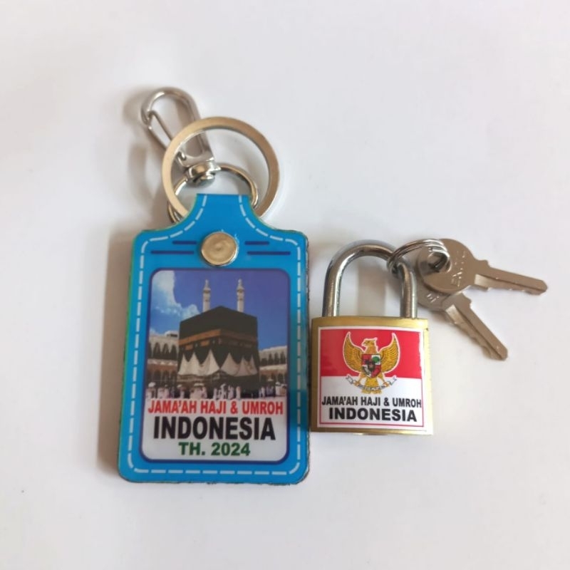 Gembok gantungan kunci koper haji umroh