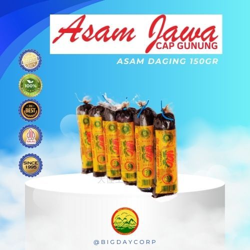 

ASAM JAWA 150GR ASAM TANPA BIJI ASAM DAGING CAP GUNUNG SATUAN