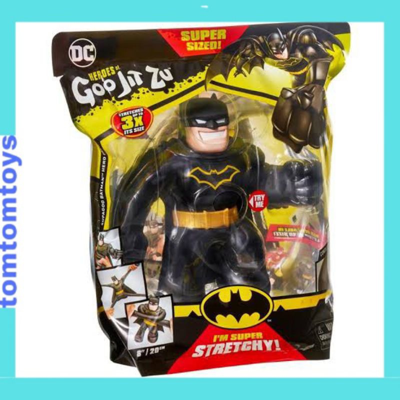Goo Jit Zu BATMAN Action Figure Squishy Stretchy GooJitZu LARGE BIG BESAR