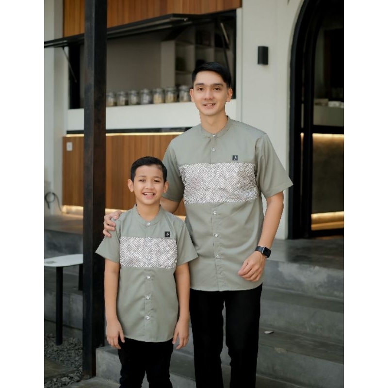 KEMEJA KOKO COUPLE MAFAZA SERIES - SAGE