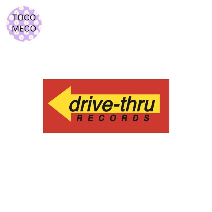 

sticker drive thru records logo stiker pop punk emo y2k