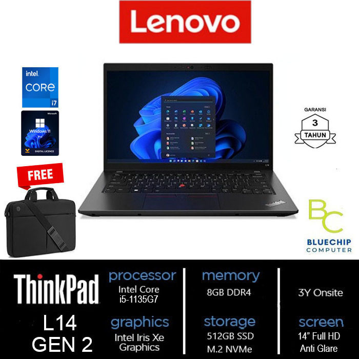 LENOVO ThinkPad L14 G2 i5-1135G7 16GB 512GB IRIS XE 14"FHD W10Pro