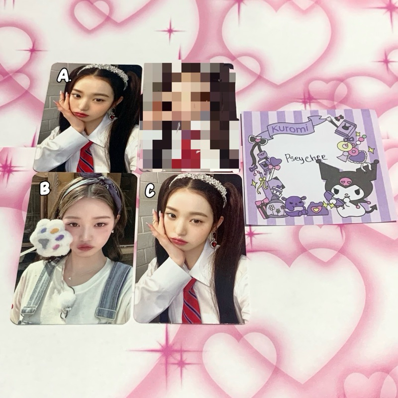 [WAJIB GANTI J&T] PHOTOCARD OFFICIAL WONYOUNG LOVE DIVE RED VER BEATROAD PAW IVE