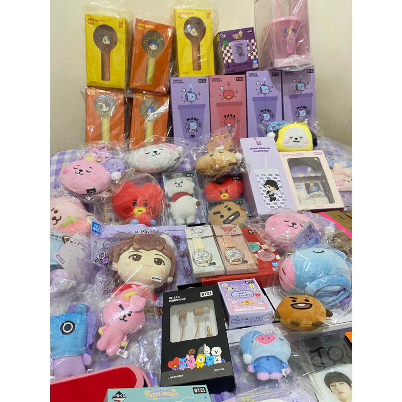 [ Ready Stock ] Official BT21 Tinytan Doll Cooky Tata Chimmy RJ Jimin Jin Jungkook