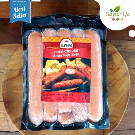 

El Primo Beef Cheese Sausage 500 Gram / Pack Fresh Daging Sosis Sapi Keju Premium