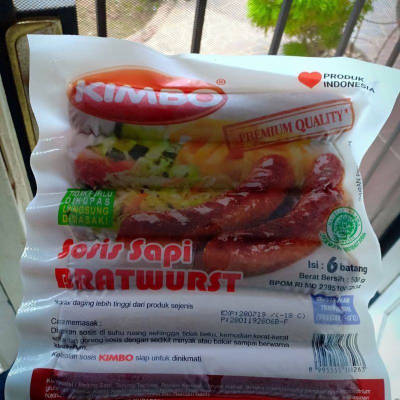 

Sosis Kimbo Brathwurst isi 6+1