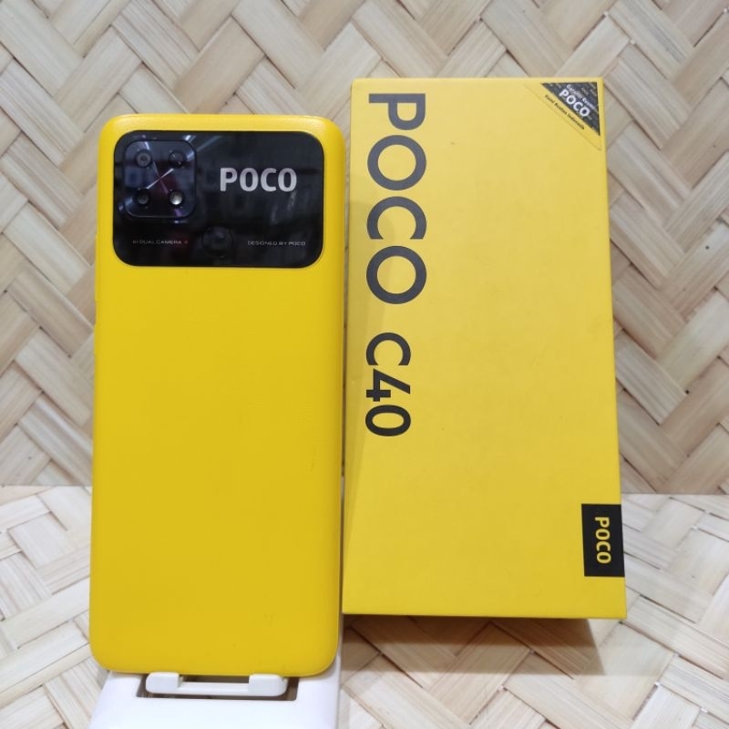 Xiaomi Poco C40 4/64GB 3/32GB Hanphone second Fullset original bergaransi