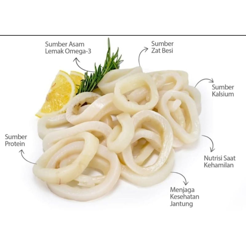 

Cumi Ring Calamari 500gr