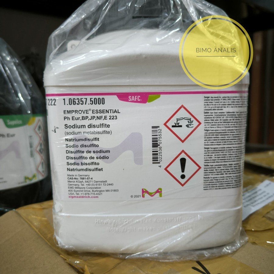SODIUM DISULFITE ( SODIUM METABISULFITE ) 5KG MERCK 106357 | Na2S2O5