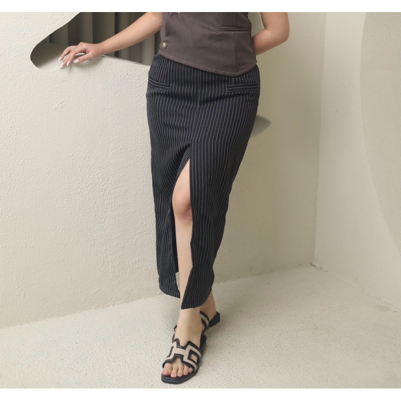 EMI SKIRT - STRIPES SKIRT (ROK SALUR)