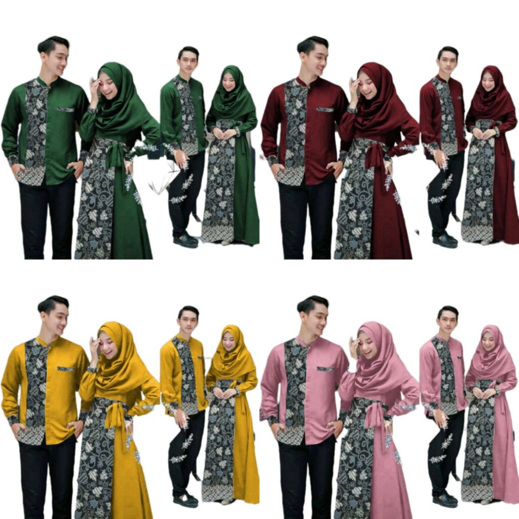 TERBARU - CP MUSLIM BIG SIZE KHALIDAH VOL2 2IN1 SIZE L - XXL - ME07 - BAJU COUPLE IDUL FITRI - BAJU 