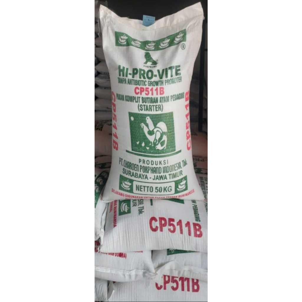 1 Kg Pakan Ayam Pedaging 511B , 511D  BR 1 WN G511 G-511 Charoen Pokphand Japfa Pelet Pur Wonokoyo D
