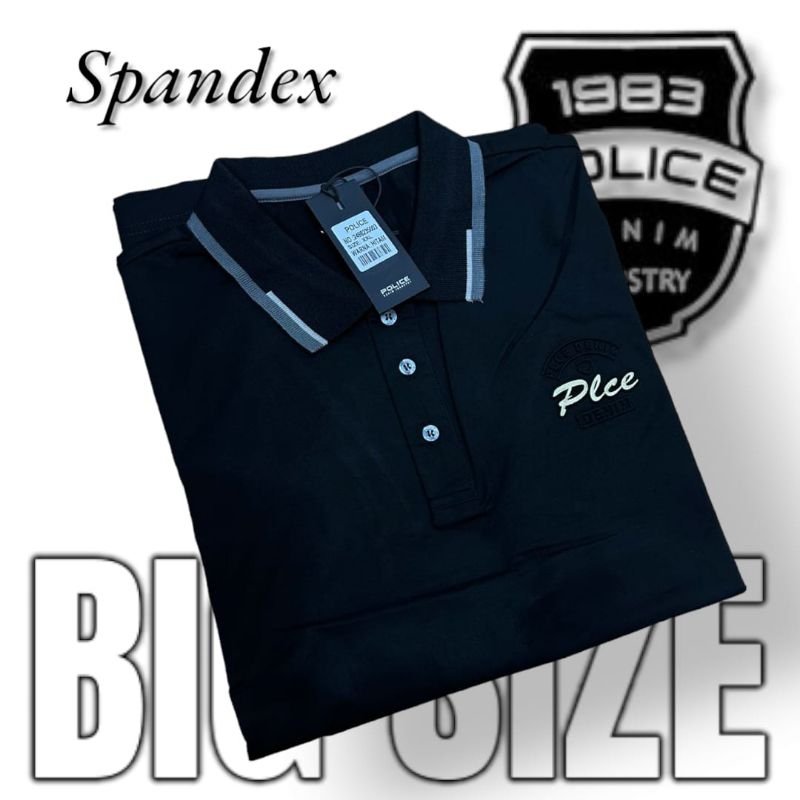 Kaos Krah Pria POLICE DENIM ORIGINAL BIG SIZE