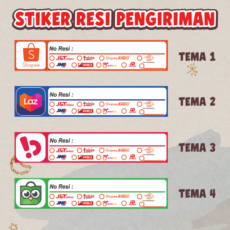 

Stiker Resi / Label Resi / Stiker Pengiriman / Resi Murah Berkualitas