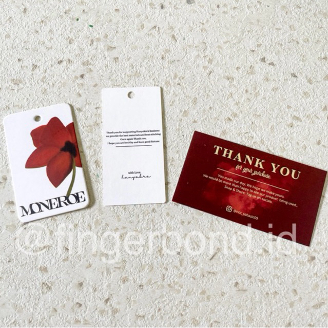

HANGTAG BAJU + TALI