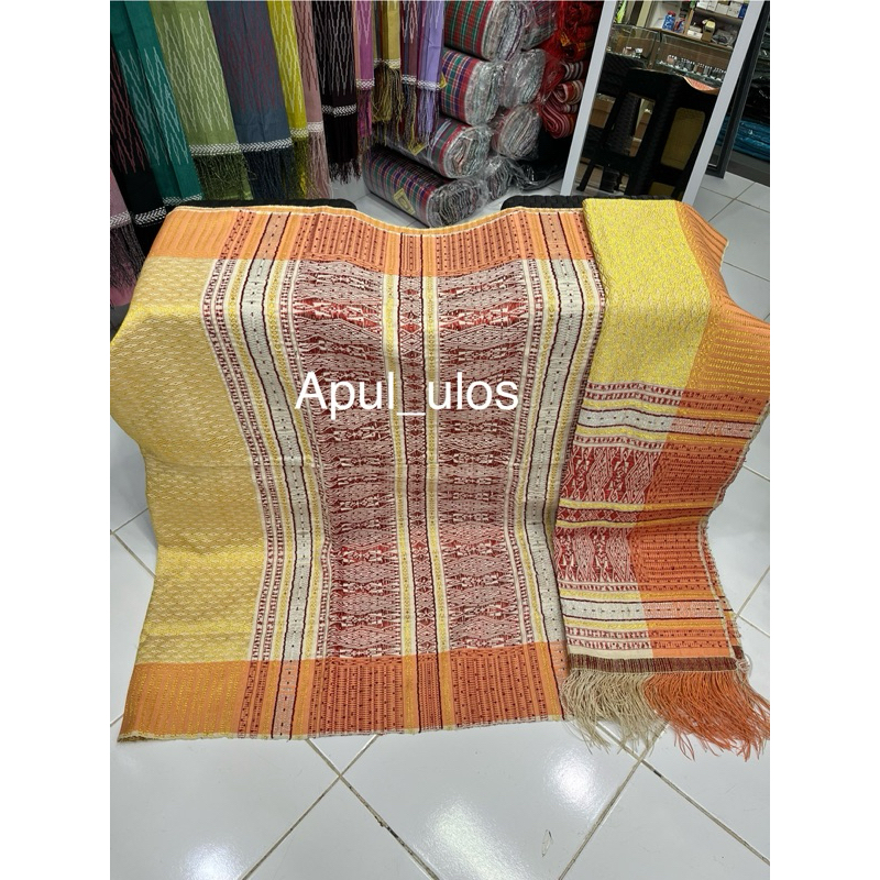 Songket Tumtuman silaen tenun tangan full payet disongket dan di sirat selendang Songket Suhut Bolon
