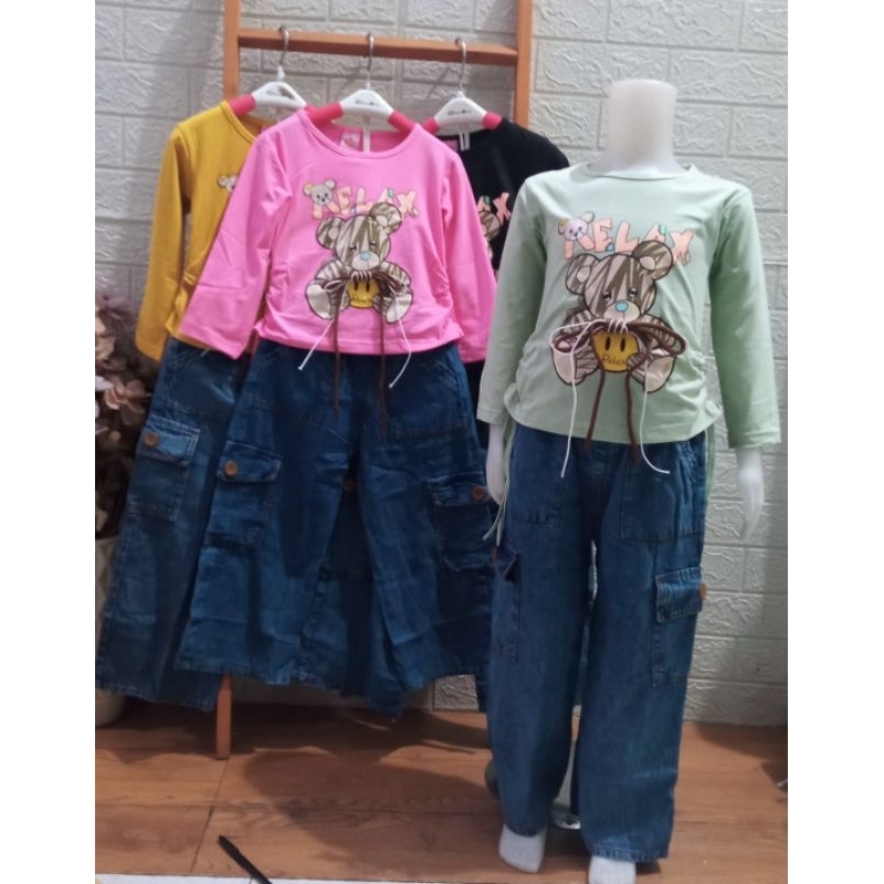 setelan impor levis Cargo panjang