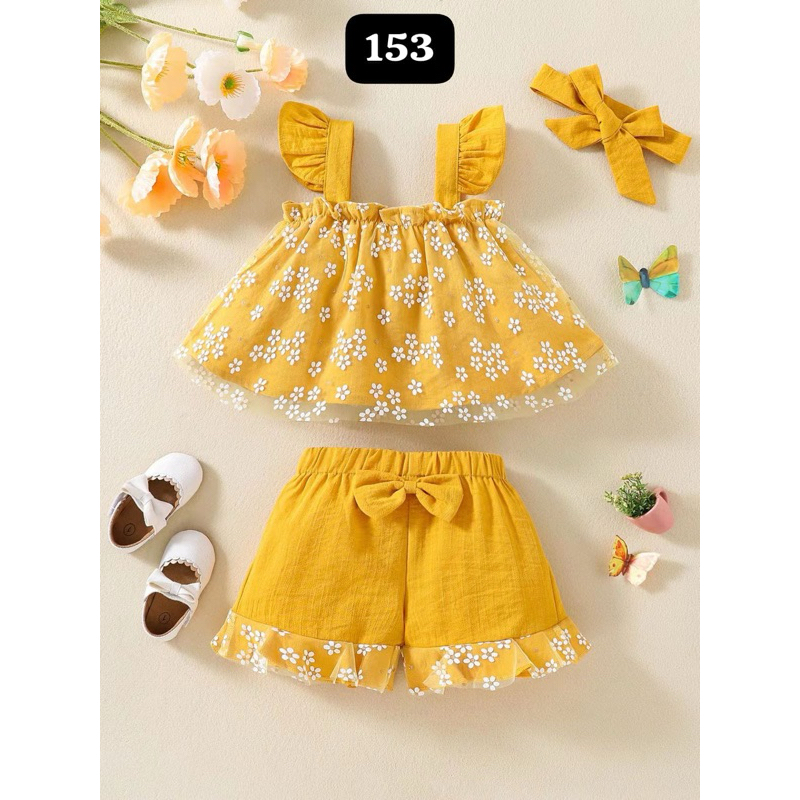 Setelan Baju anak cewek usia 1-3thn