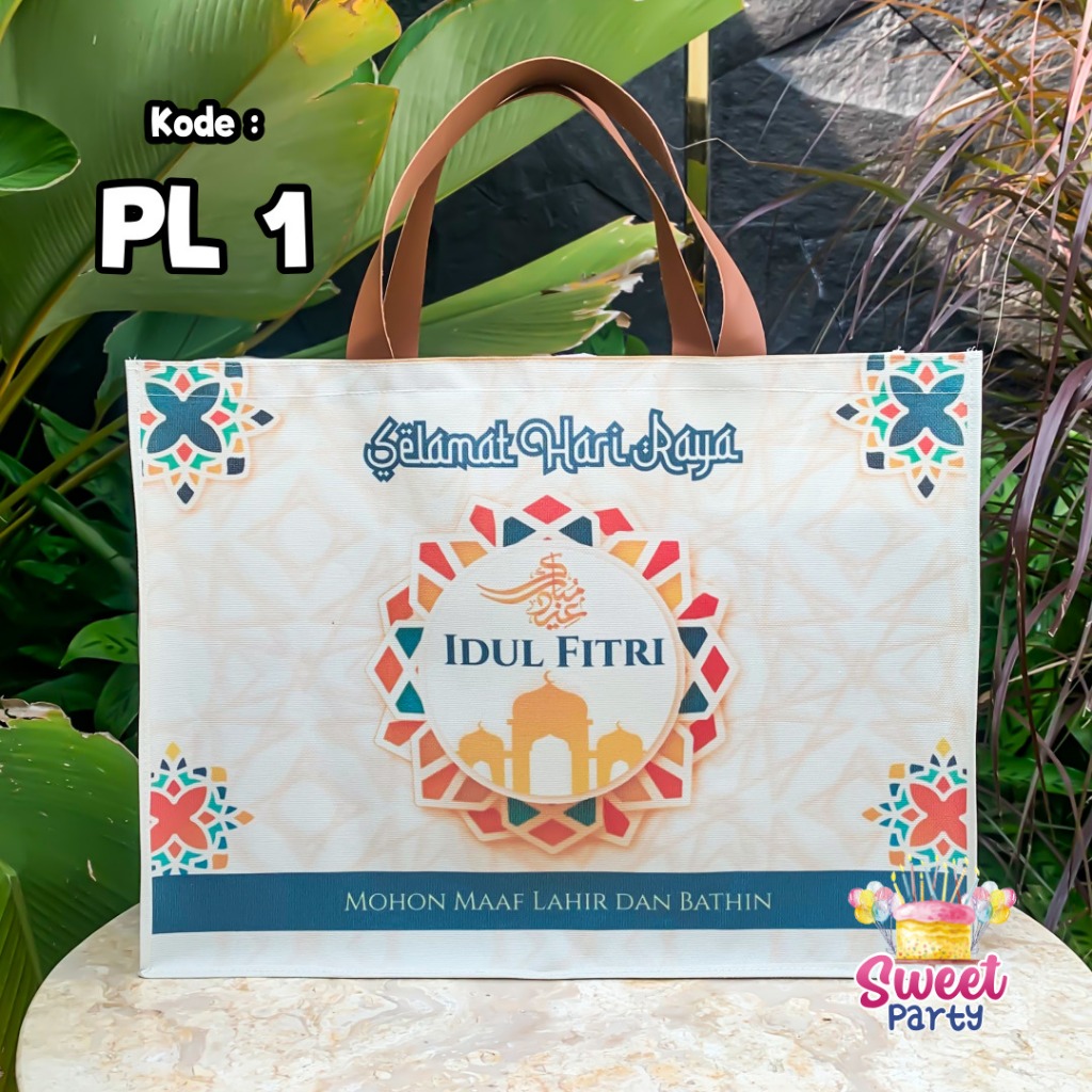 

Goodiebag Hampers Lebaran Idul Fitri JUMBO Ready Stock Tebal Premium Tas Parcel Hari Raya Kanvas Tali Kulit Sintetis